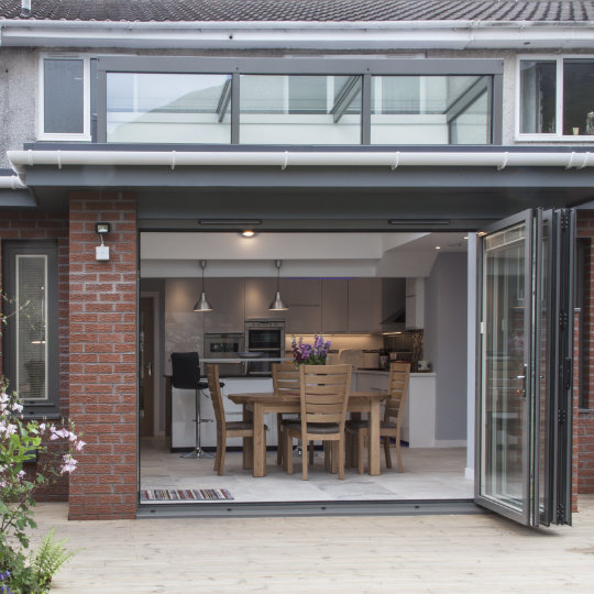 Bespoke sliding bifold doors