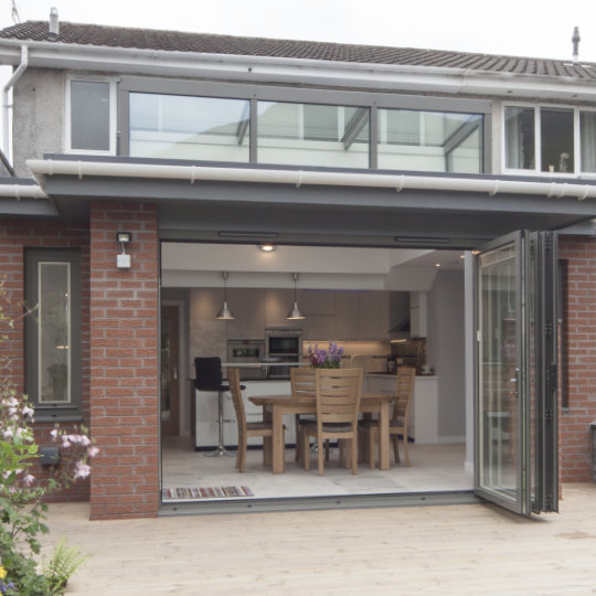 Bespoke sliding bifold doors