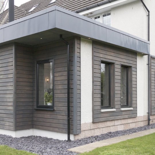 Contemporary flat roof extension