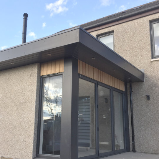 Bifold Door and cladding